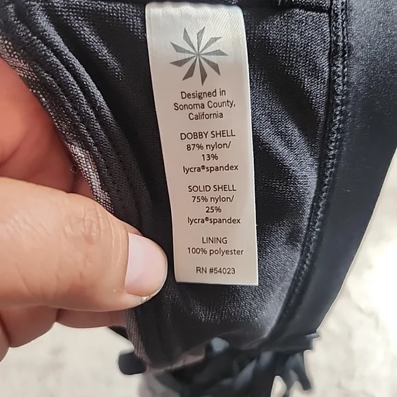 Athleta Jacquard High Neck Ladder Bikini Top Women Small - Picture 5 of 6